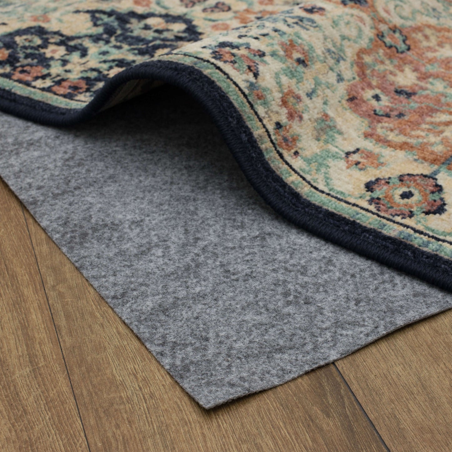 Mohawk Home Tapis antidérapant en feutre à profil bas, réversible - Gris