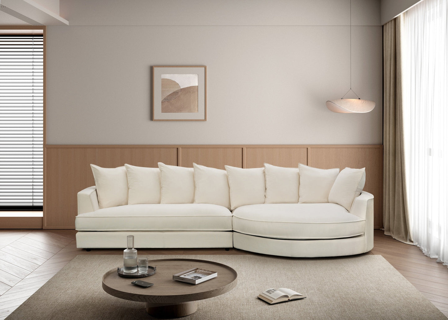 Canapé en tissu - Velora Mylk