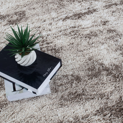 Noori Rug Lux Madison Tapis à poils longs abstrait 5,1 cm