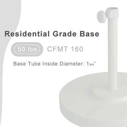 North Bend 50-pound Round Concrete Weighted Powdercoated Steel Umbrella Base by Havenside Home