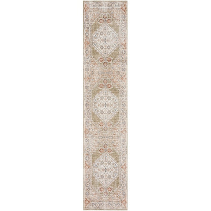 Tapis persan vieilli Nourison Abby lavable en machine pour l'intérieur uniquement