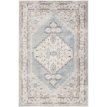Tapis persan vieilli Nourison Abby lavable en machine pour l'intérieur uniquement