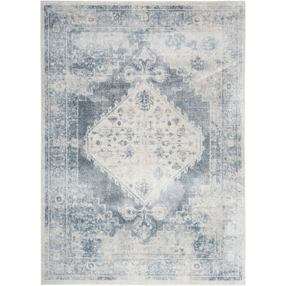 Tapis persan vieilli Nourison Abby lavable en machine pour l'intérieur uniquement