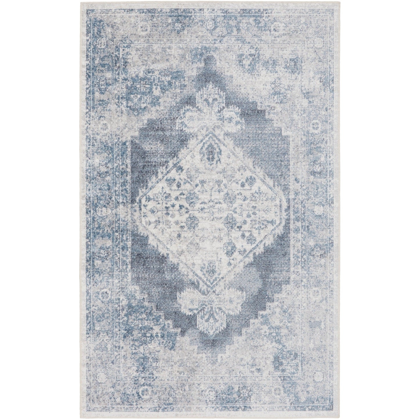 Tapis persan vieilli Nourison Abby lavable en machine pour l'intérieur uniquement