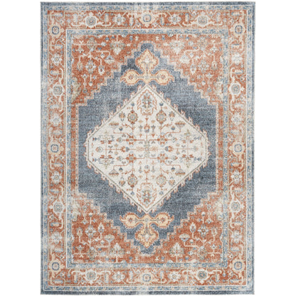 Tapis persan vieilli Nourison Abby lavable en machine pour l'intérieur uniquement