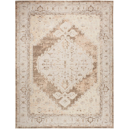 Tapis persan vieilli Nourison Abby lavable en machine pour l'intérieur uniquement