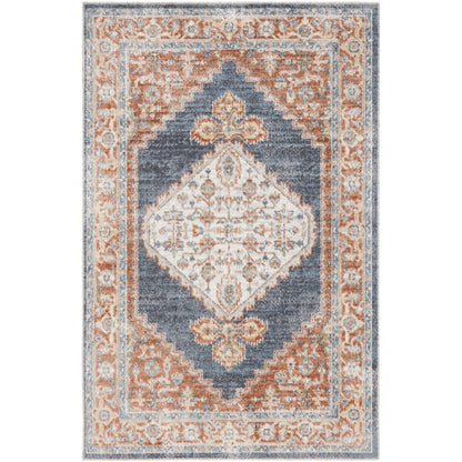 Tapis persan vieilli Nourison Abby lavable en machine pour l'intérieur uniquement