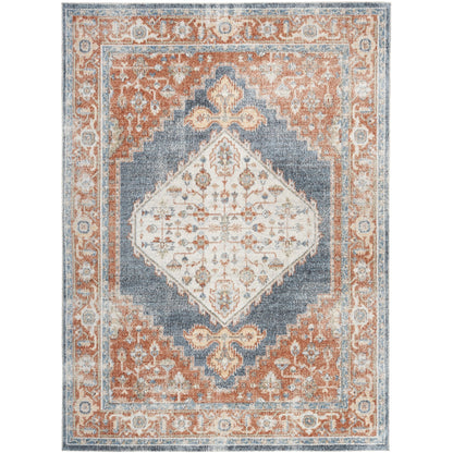 Tapis persan vieilli Nourison Abby lavable en machine pour l'intérieur uniquement