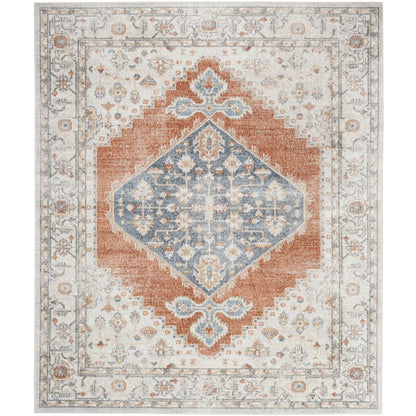 Tapis persan vieilli Nourison Abby lavable en machine pour l'intérieur uniquement