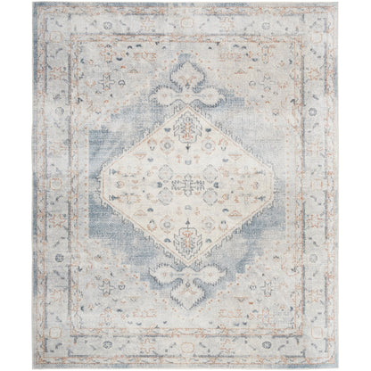 Tapis persan vieilli Nourison Abby lavable en machine pour l'intérieur uniquement