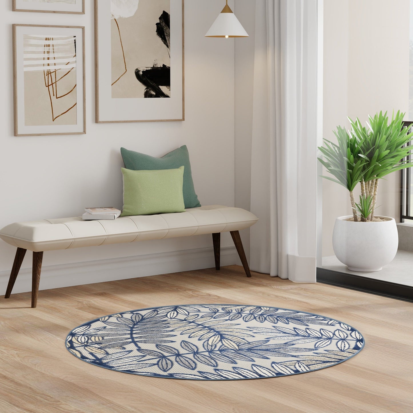 Tapis floral d'intérieur/extérieur Nourison Alice