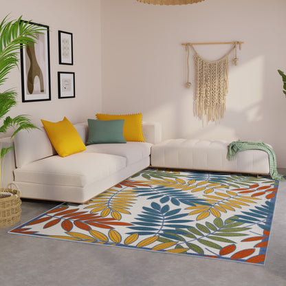 Tapis floral d'intérieur/extérieur Nourison Alice