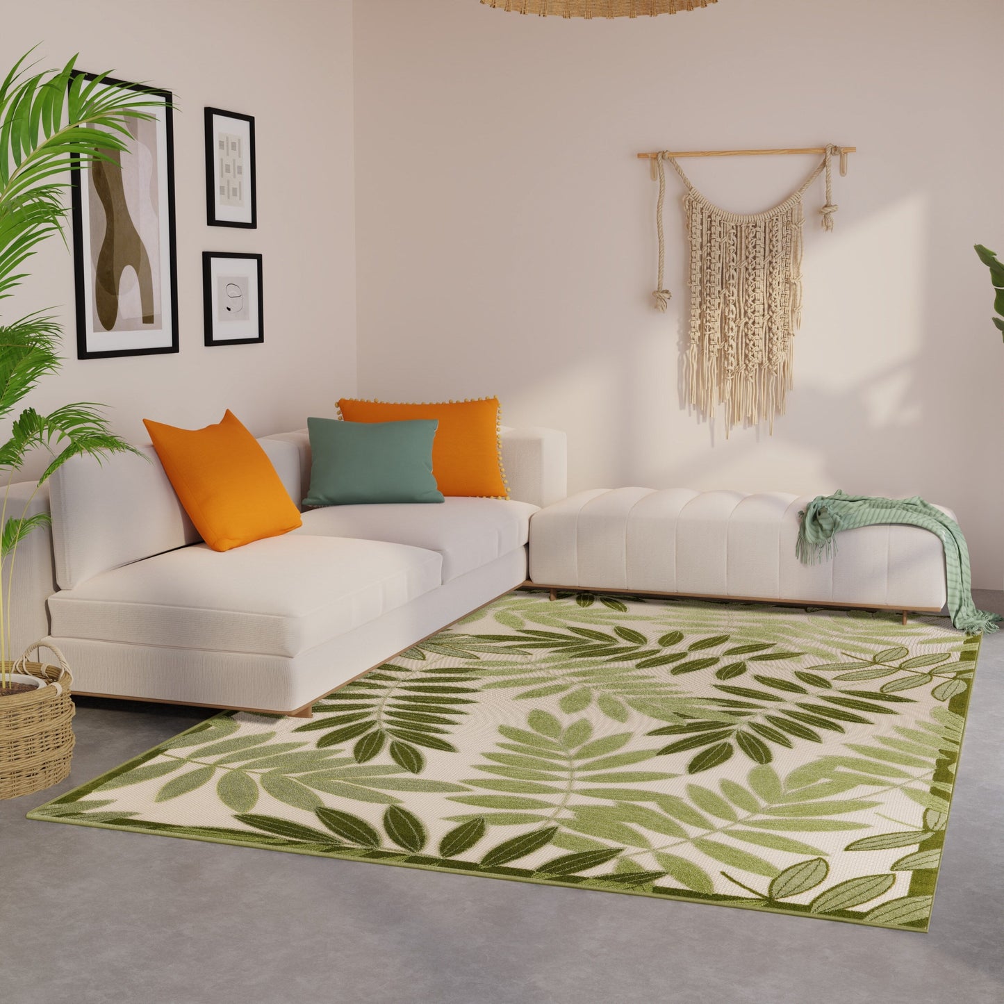 Tapis floral d'intérieur/extérieur Nourison Alice