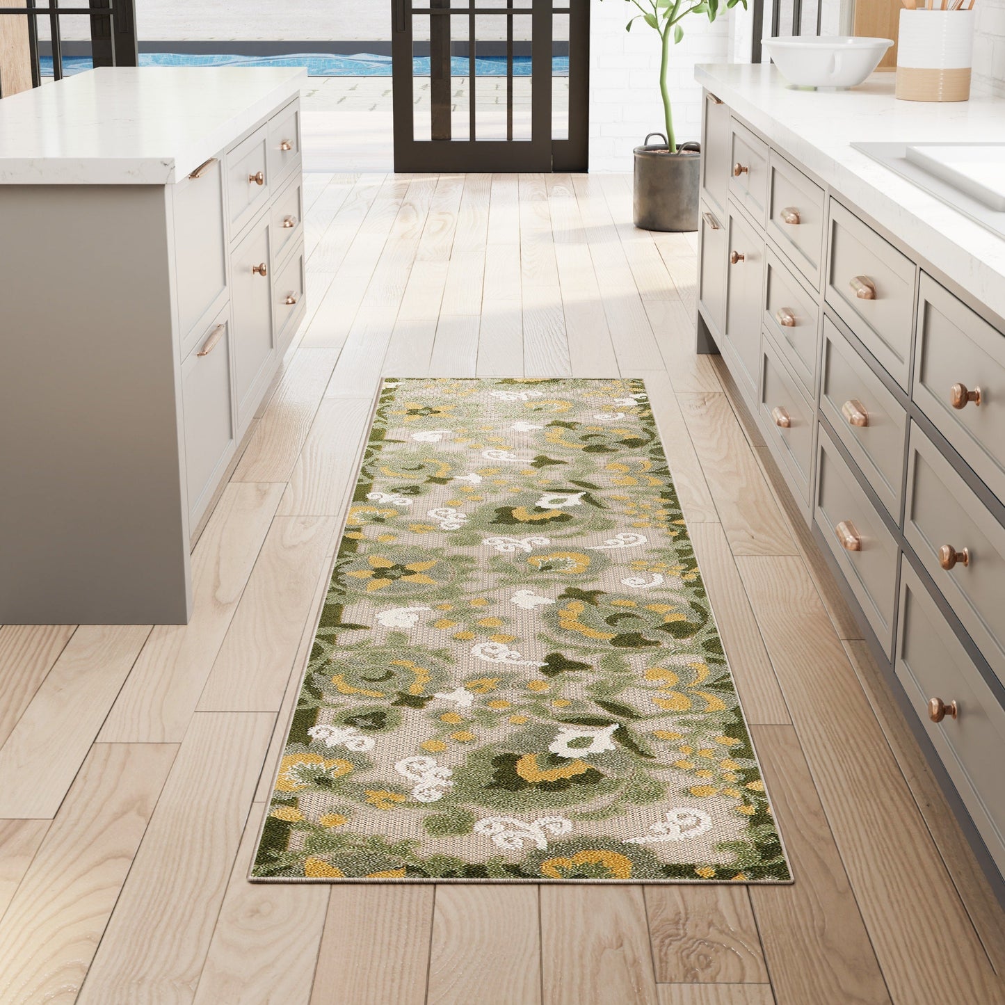 Tapis floral d'intérieur/extérieur Nourison Alice