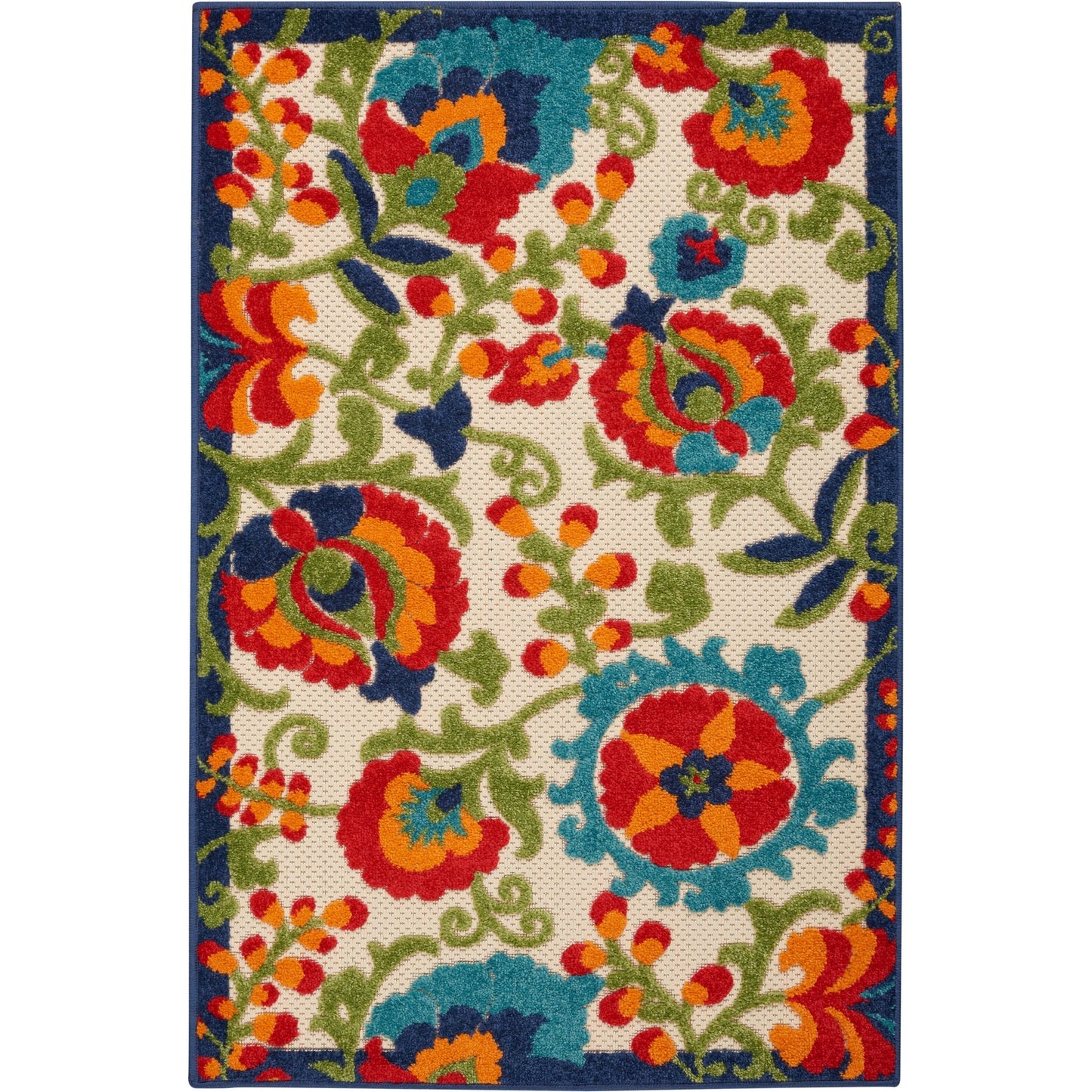 Tapis floral d'intérieur/extérieur Nourison Alice