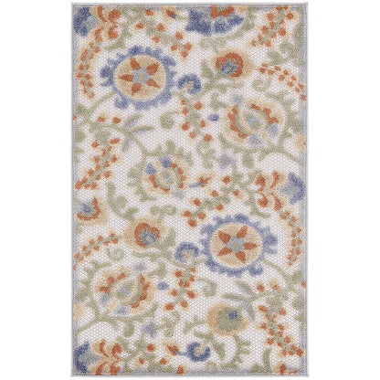 Tapis floral d'intérieur/extérieur Nourison Alice