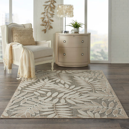 Nourison Aloha Leaf Print Vibrant Indoor/Outdoor Area Rug