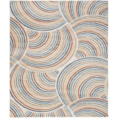 Tapis Nourison Astra lavable en machine avec motif intégral