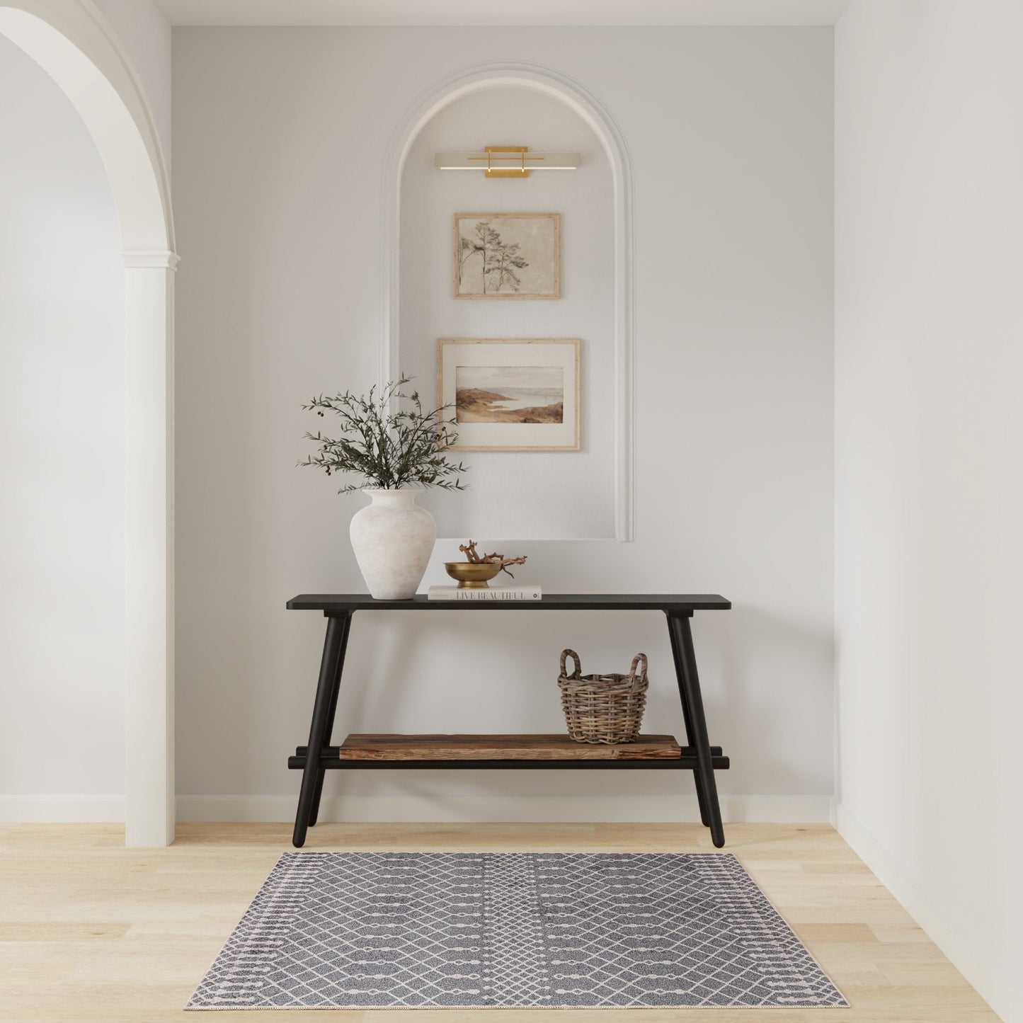 Tapis marocain lavable en machine Nourison Astra