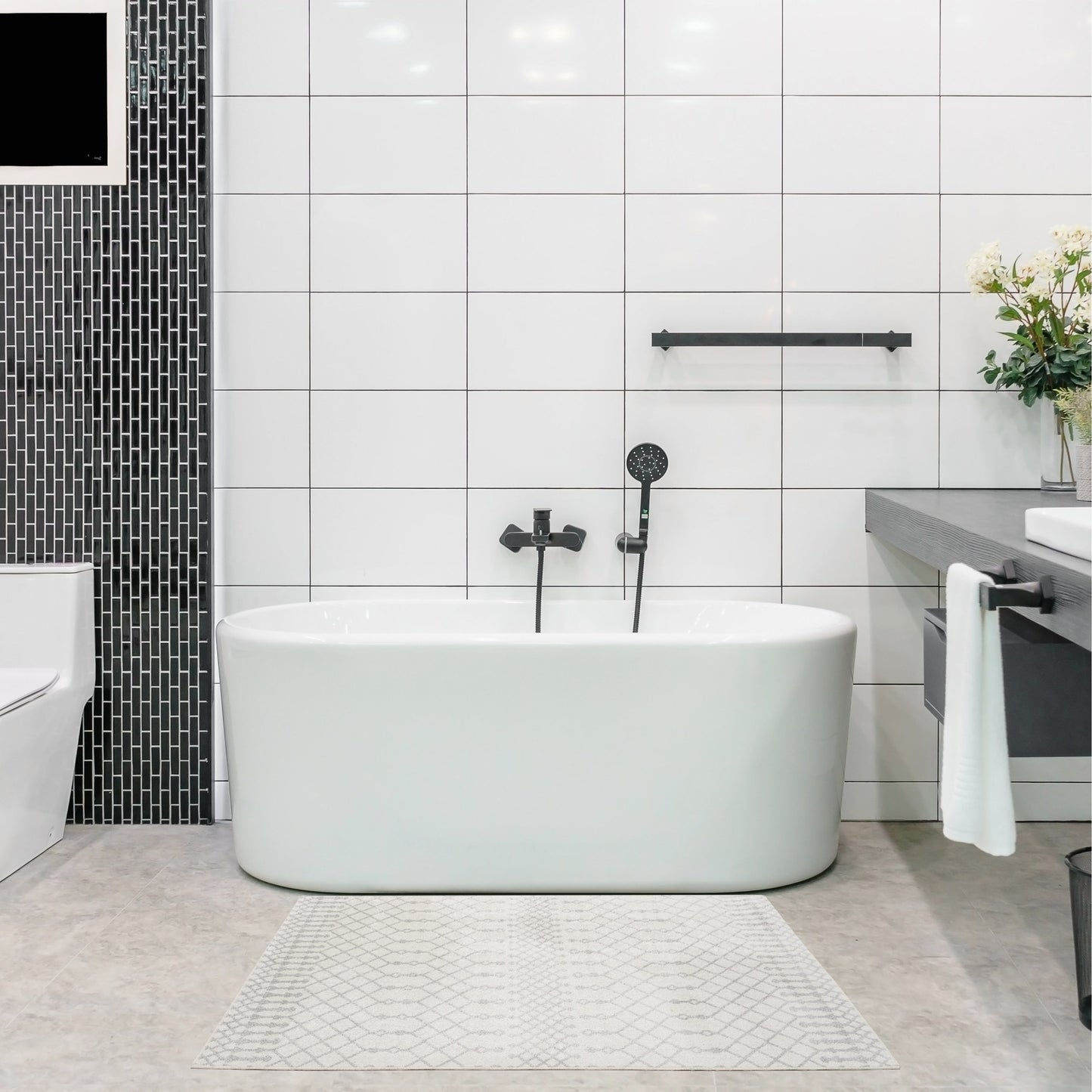 Tapis marocain lavable en machine Nourison Astra