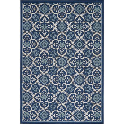 Tapis d'intérieur/extérieur géométrique floral des Caraïbes Nourison