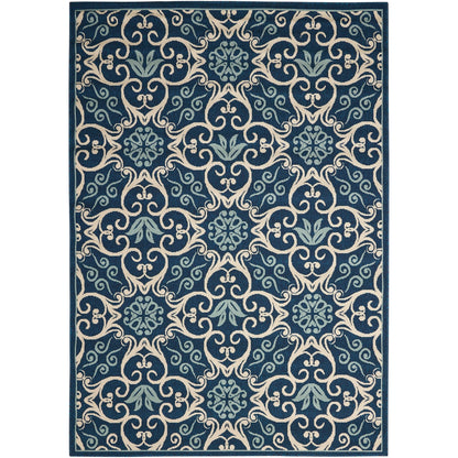 Tapis d'intérieur/extérieur géométrique floral des Caraïbes Nourison