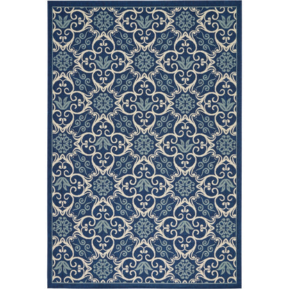 Tapis d'intérieur/extérieur géométrique floral des Caraïbes Nourison