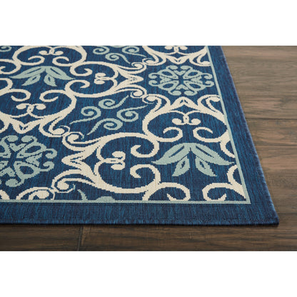 Tapis d'intérieur/extérieur géométrique floral des Caraïbes Nourison