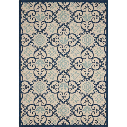 Tapis d'intérieur/extérieur géométrique floral des Caraïbes Nourison
