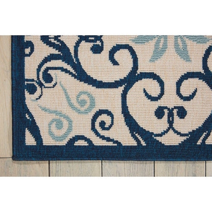 Tapis d'intérieur/extérieur géométrique floral des Caraïbes Nourison