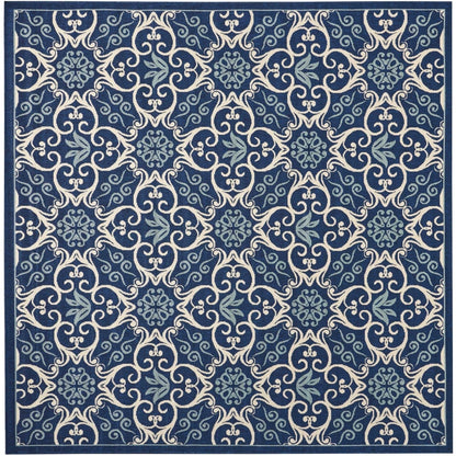 Tapis d'intérieur/extérieur géométrique floral des Caraïbes Nourison