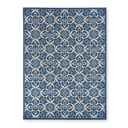 Tapis d'intérieur/extérieur géométrique floral des Caraïbes Nourison