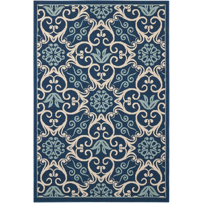 Tapis d'intérieur/extérieur géométrique floral des Caraïbes Nourison