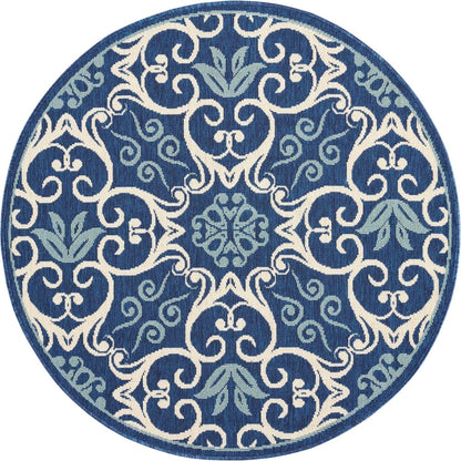Tapis d'intérieur/extérieur géométrique floral des Caraïbes Nourison