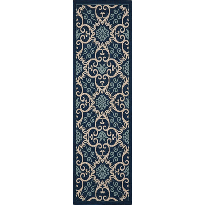 Tapis d'intérieur/extérieur géométrique floral des Caraïbes Nourison