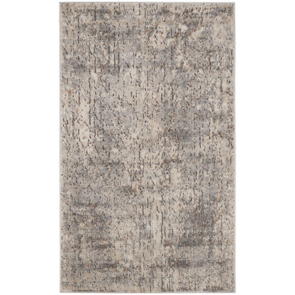 Tapis Nourison Concerto à effet vieilli abstrait beige et gris