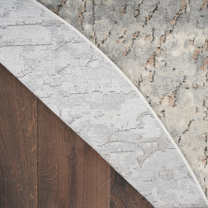 Tapis Nourison Concerto à effet vieilli abstrait beige et gris