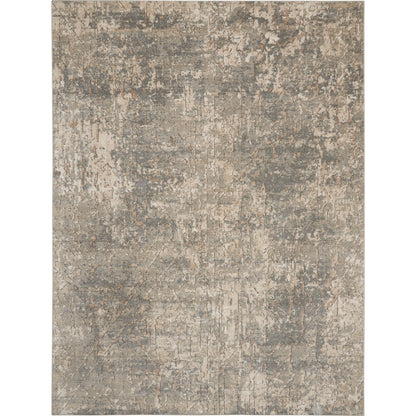 Tapis Nourison Concerto à effet vieilli abstrait beige et gris