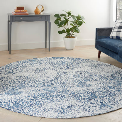 Tapis contemporain Nourison Damask vieilli