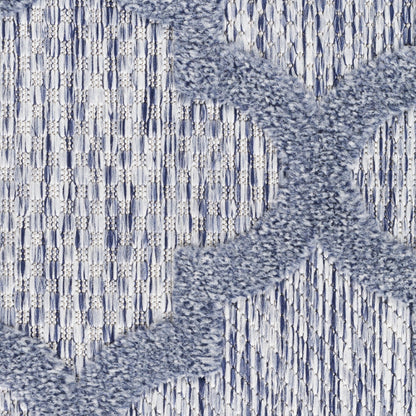 Tapis marocain en treillis Nourison, facile d'entretien, pour intérieur et extérieur