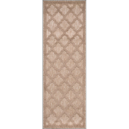 Tapis marocain en treillis Nourison, facile d'entretien, pour intérieur et extérieur