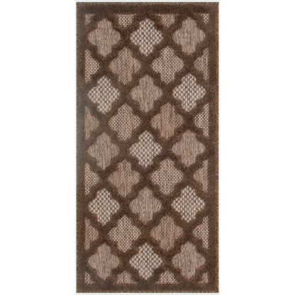 Tapis marocain en treillis Nourison, facile d'entretien, pour intérieur et extérieur
