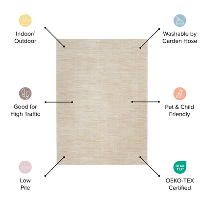 Nourison Essentials Indoor/Outdoor Solid Area Rug
