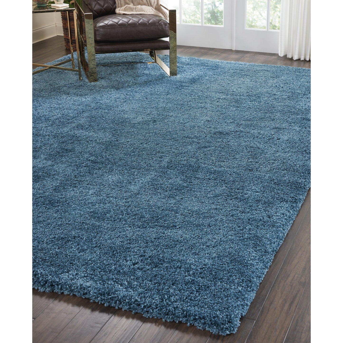Tapis moderne en peluche solide Nourison Malibu Shag