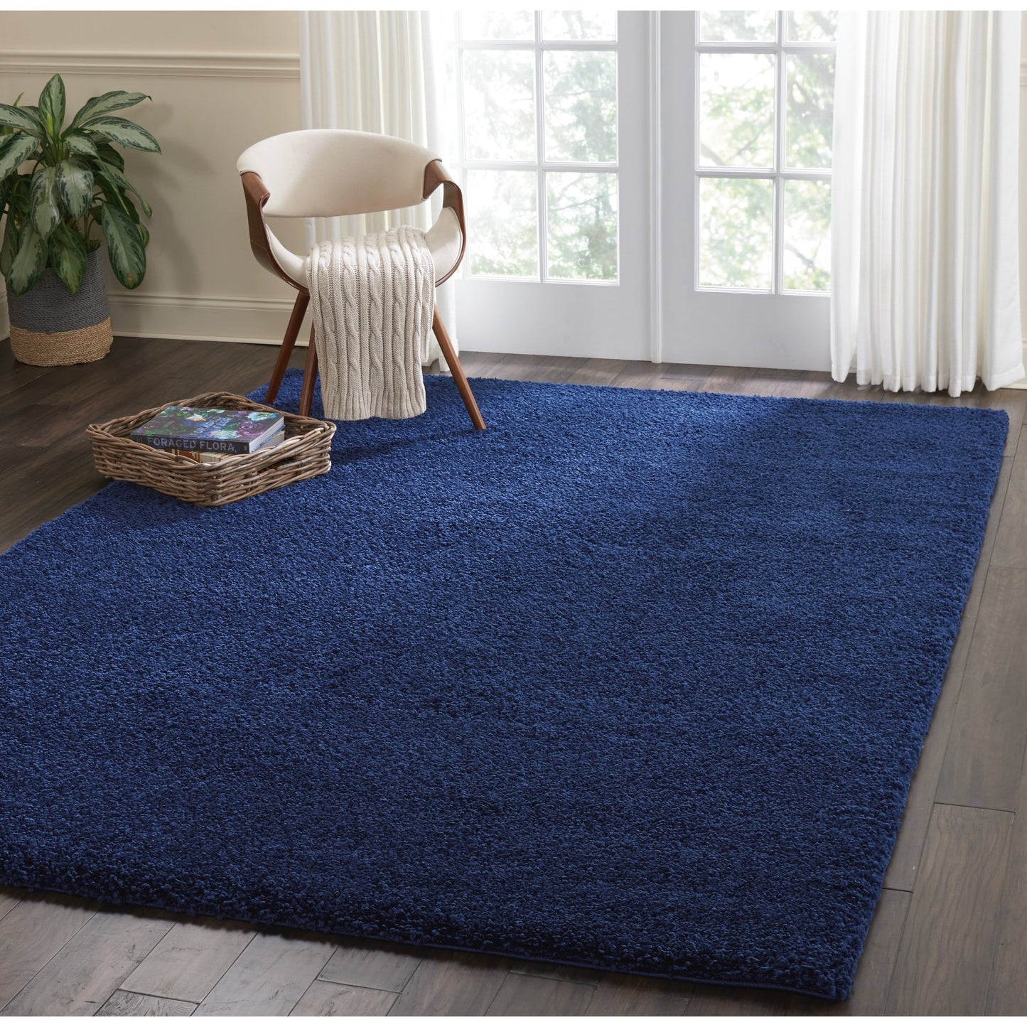 Tapis moderne en peluche solide Nourison Malibu Shag