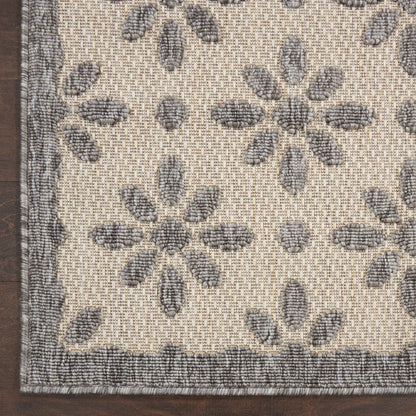 Tapis d'intérieur et d'extérieur géométrique moderne à motif floral et haut-bas Nourison Palamos