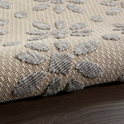 Tapis d'intérieur et d'extérieur géométrique moderne à motif floral et haut-bas Nourison Palamos