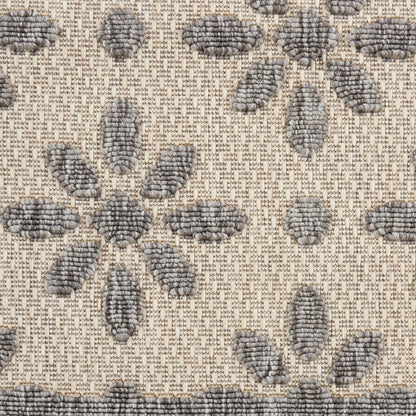 Tapis d'intérieur et d'extérieur géométrique moderne à motif floral et haut-bas Nourison Palamos