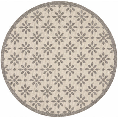 Tapis d'intérieur et d'extérieur géométrique moderne à motif floral et haut-bas Nourison Palamos