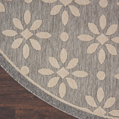 Tapis d'intérieur et d'extérieur géométrique moderne à motif floral et haut-bas Nourison Palamos